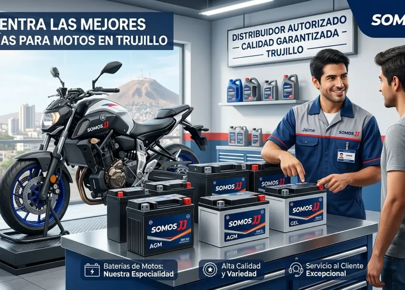 Encuentra las Mejores Baterías para Motos en Trujillo